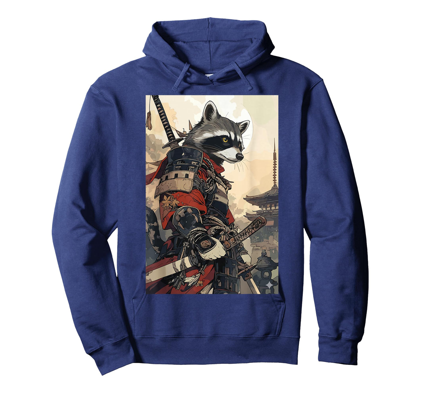 Samurai Raccoon Shirts for Women Vintage Graphic Japanese T-Shirt
