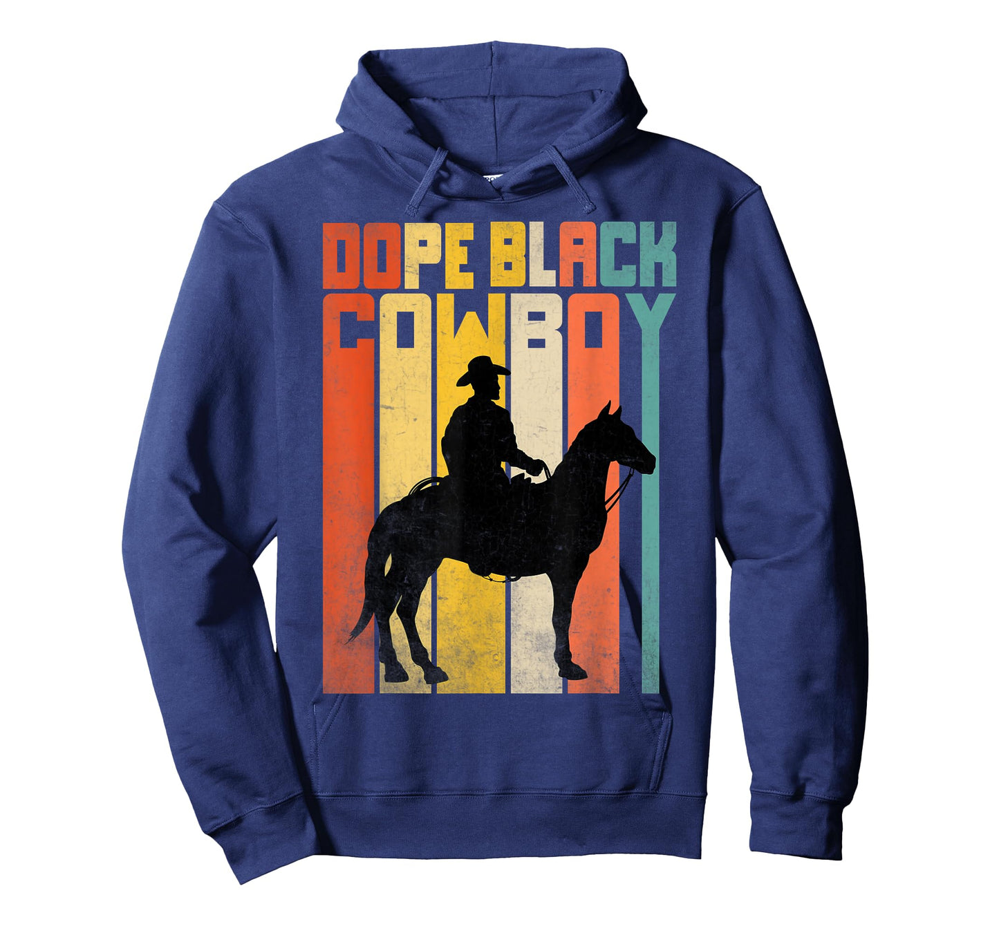 Dope Black Cowboy Melanin Black African Rodeo Western Men T-Shirt