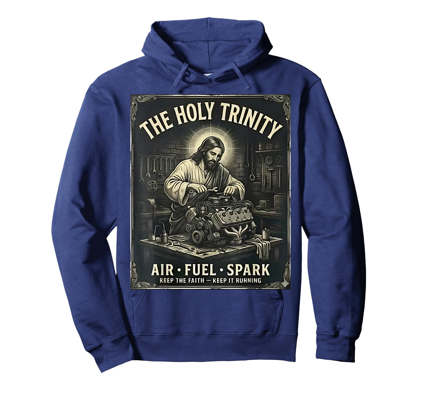 The Holy Trinity Air Fuel Spark Mechanic Funny Car Mechanic T-Shirt