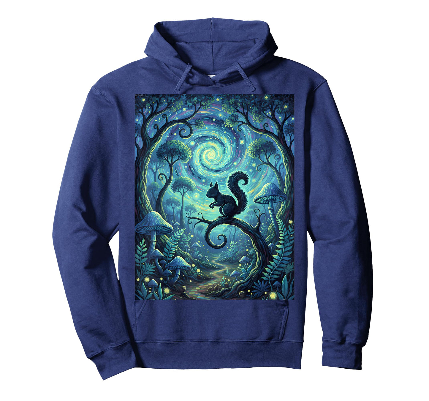 Cute Squirrel Jungle Shirt with Starry Sky Funny Animal Tee T-Shirt