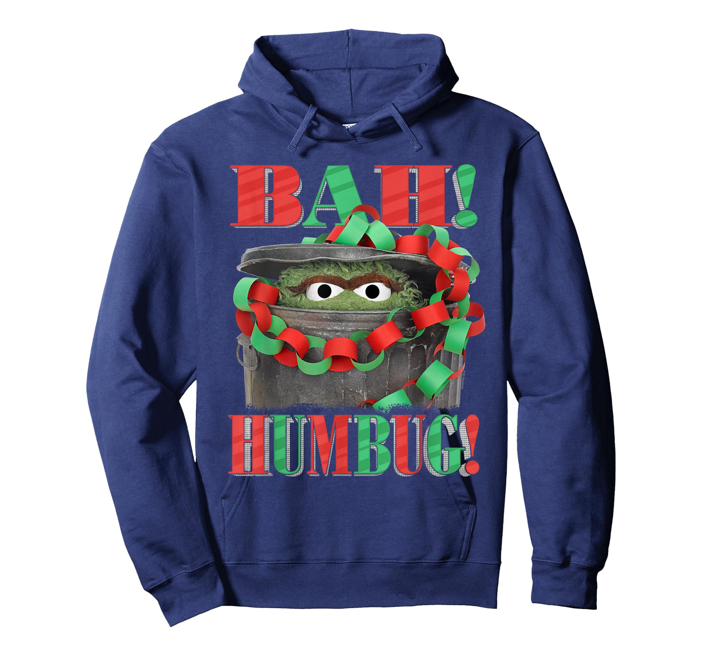 Sesame Street Oscar The Grouch Bah Humbug Christmas T-Shirt