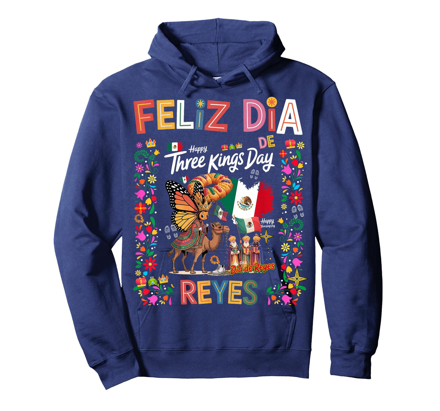 Three Kings Day Mexico Idea for Women Mexican Rosca De Reyes T-Shirt