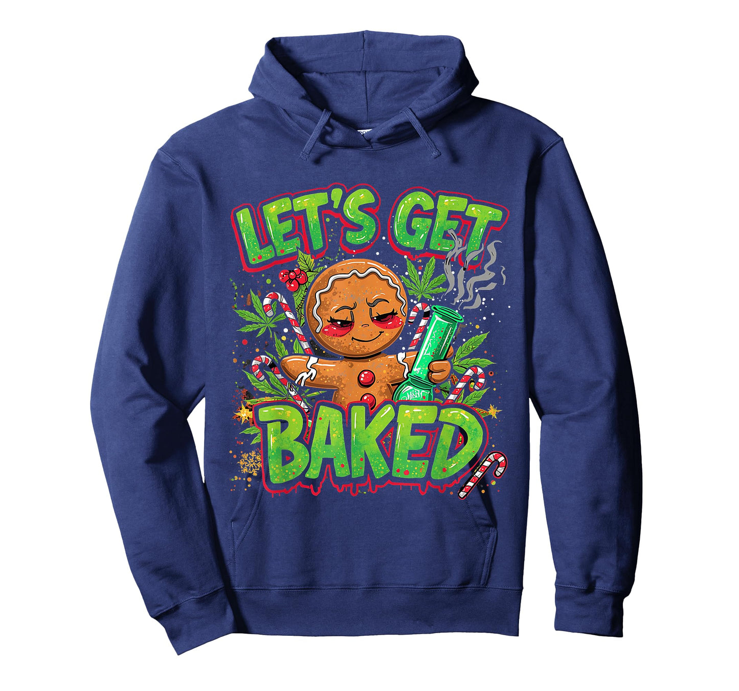 Let’s Get Baked Funny Gingerbread Christmas Design T-Shirt