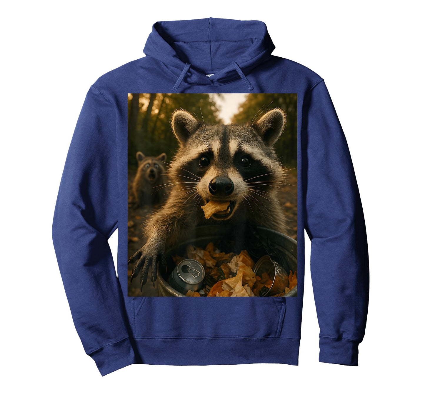 Funny Raccoon Trash Panda Eating Snacks T-Shirt