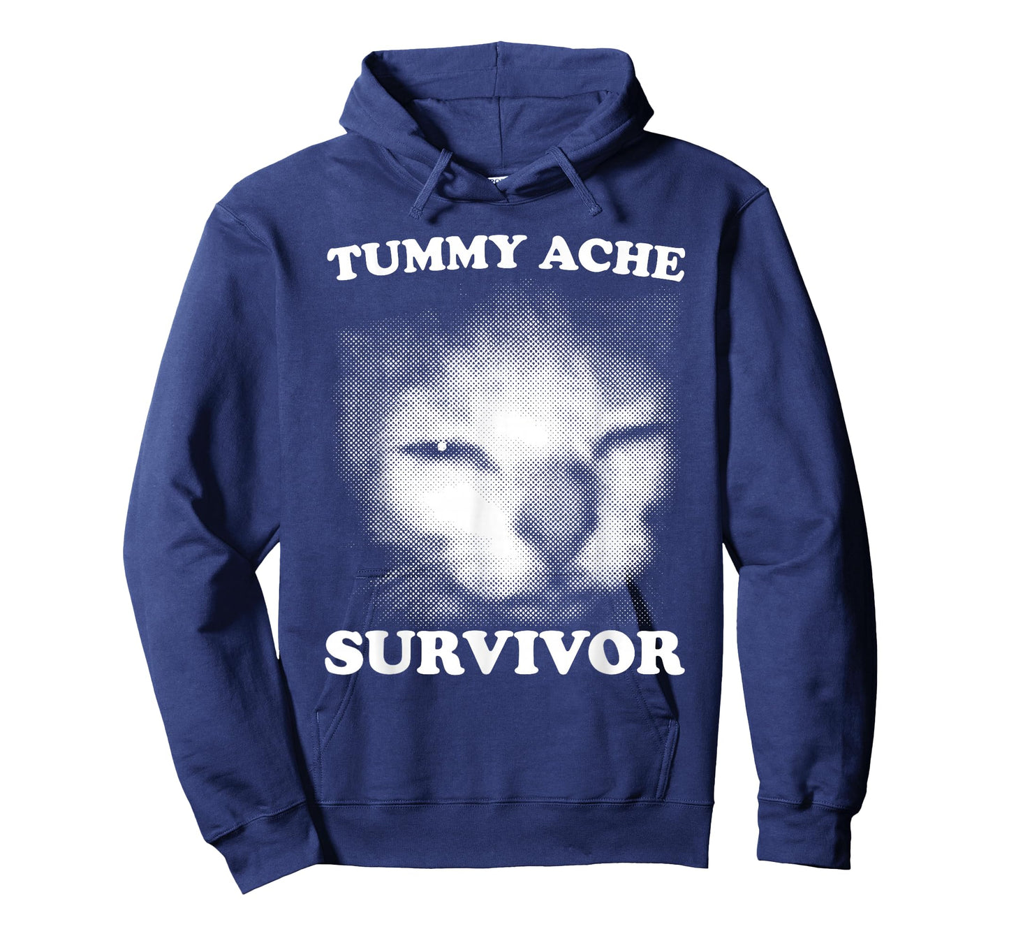 I Survived Today's Tummy Ache Survivor Funny Cat Meme T-Shirt