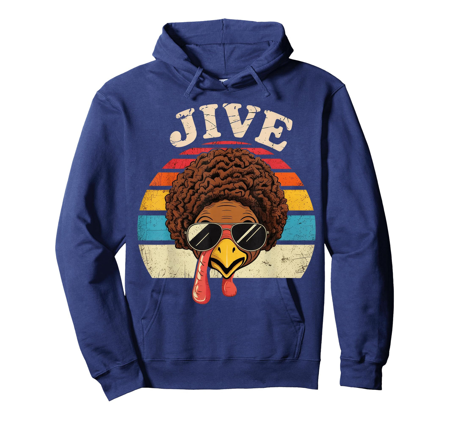 Jive Thanksgiving Turkey Day Face Vintage Retro Style T-Shirt
