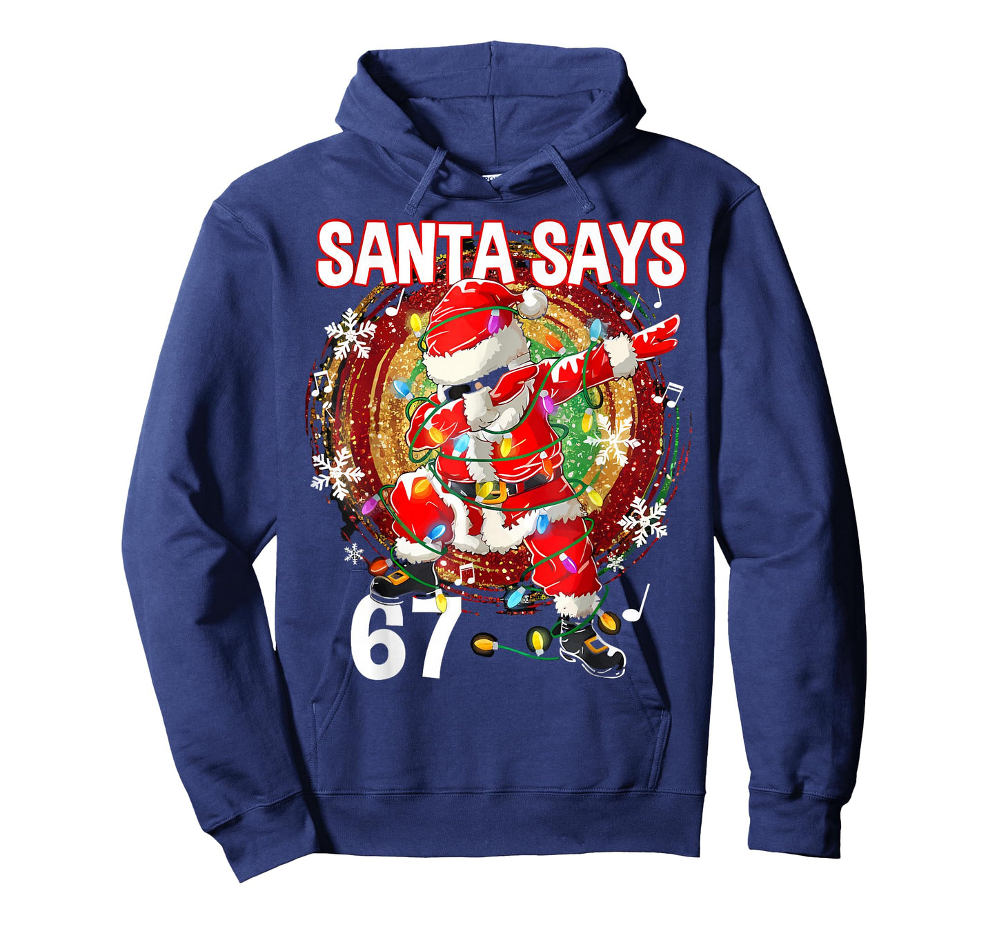 Christmas Santa Says 67 Six Seven Meme Funny Merry Christmas T-Shirt