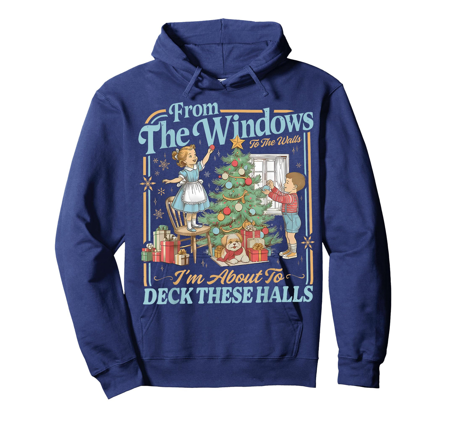 from The Windows to Walls I'm About Deck These Halls Xmas T-Shirt