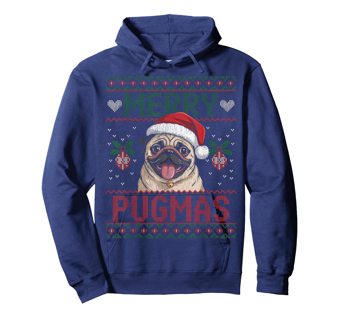 Merry Pugmas Dog Pug Ugly Christmas Sweater T-Shirt