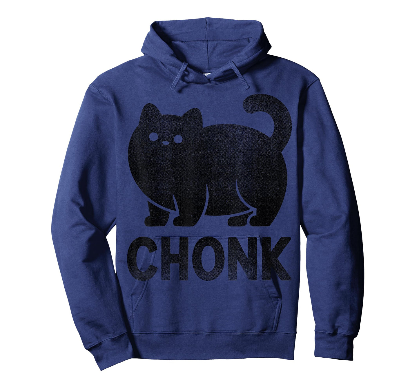 Chonk Cat Funny Meme Design for Fat Cat Lovers Black Print T-Shirt