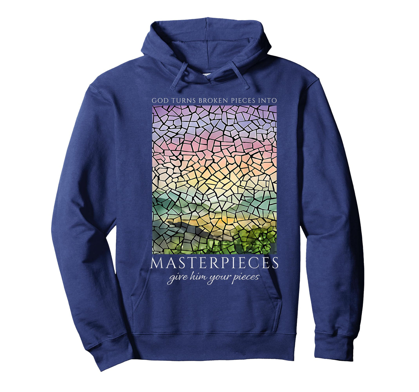 God Turns Broken Pieces Into Masterpieces Christian Quote T-Shirt