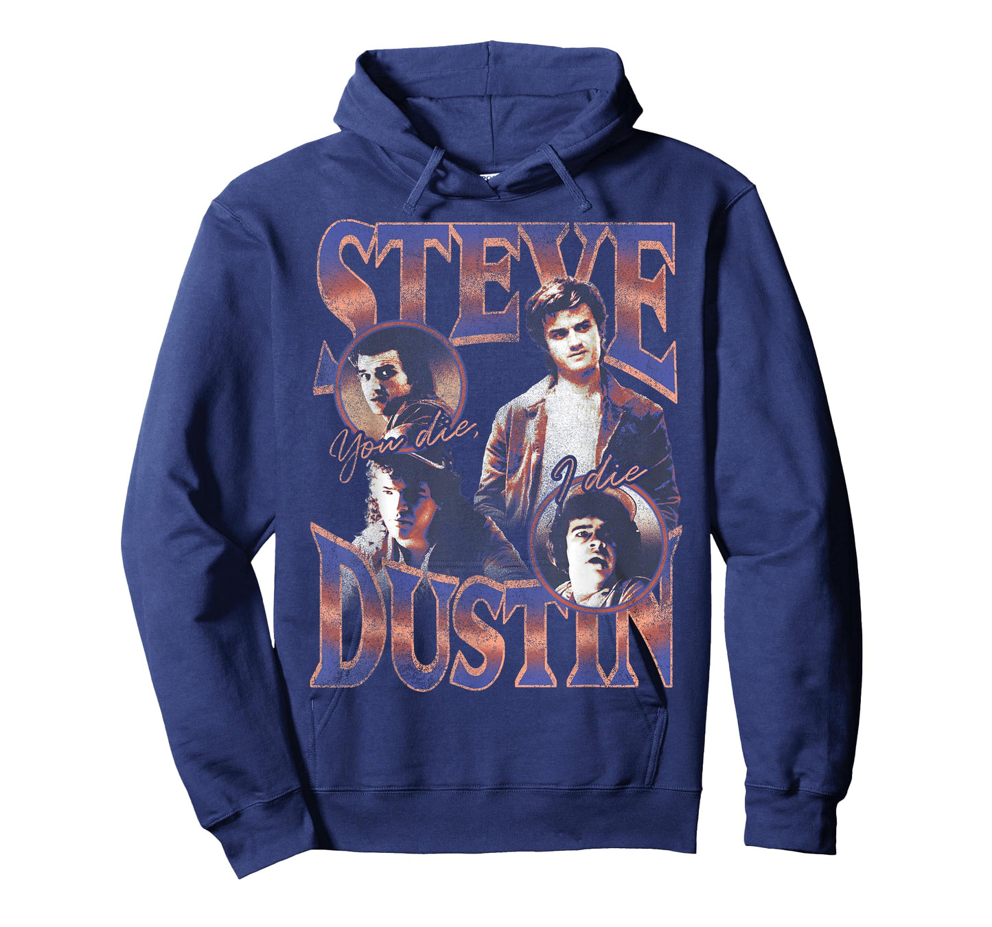 Stranger Things Steve & Dustin You Die I Die 80's Art Style T-Shirt