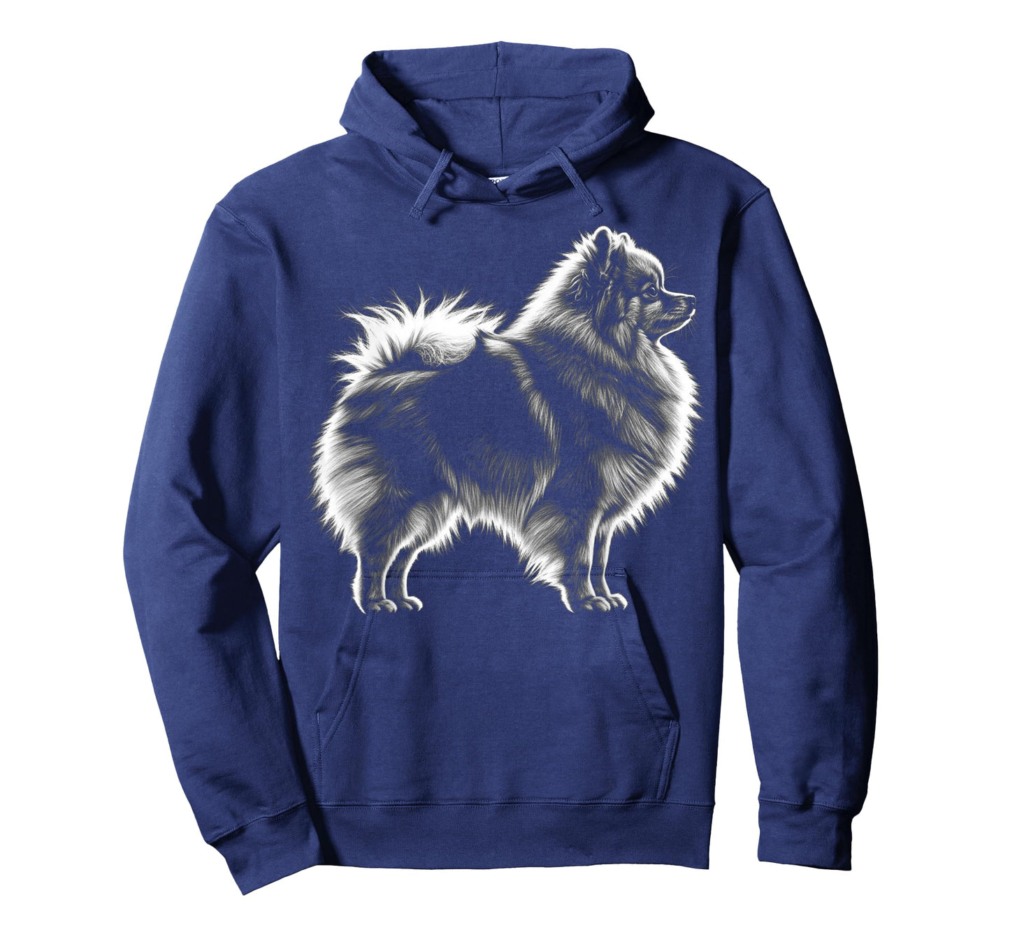 Retro Pomeranian Silhouette Cute Pomeranian Funny Dog Owner T-Shirt