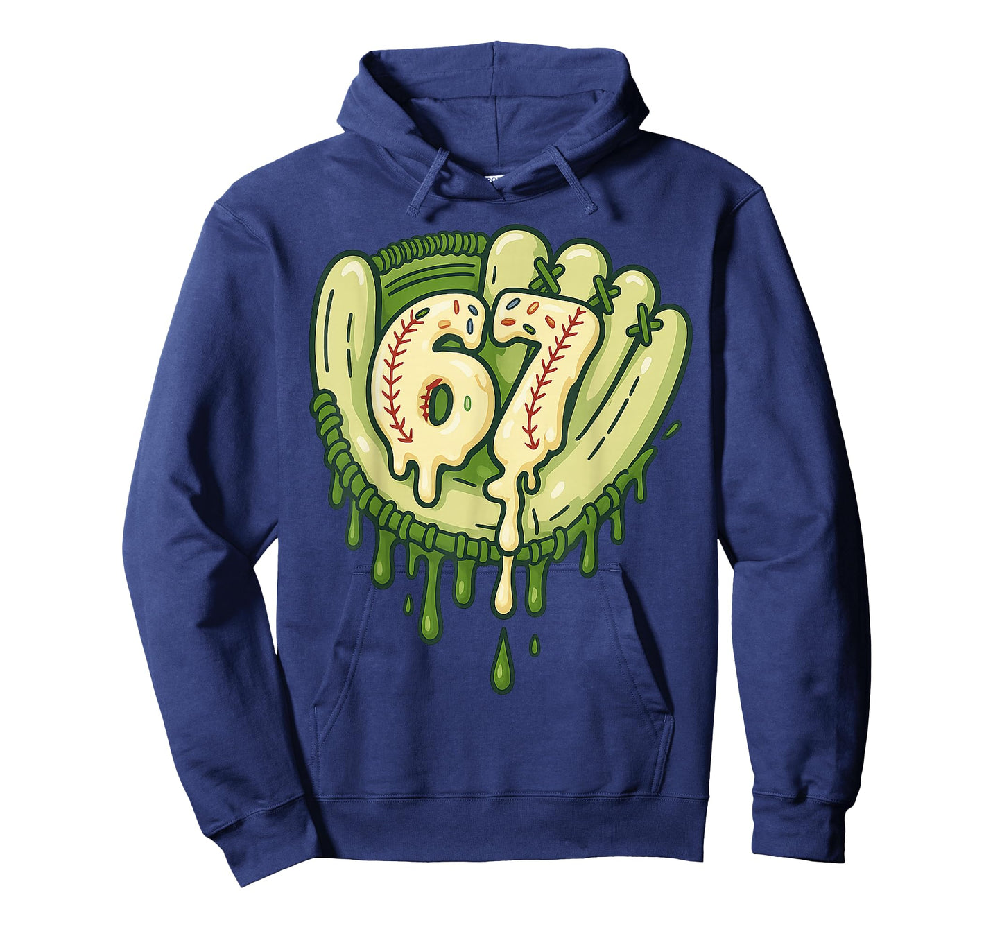67 Ice Cream Drip Funny Six Seven Baseball T-Shirt