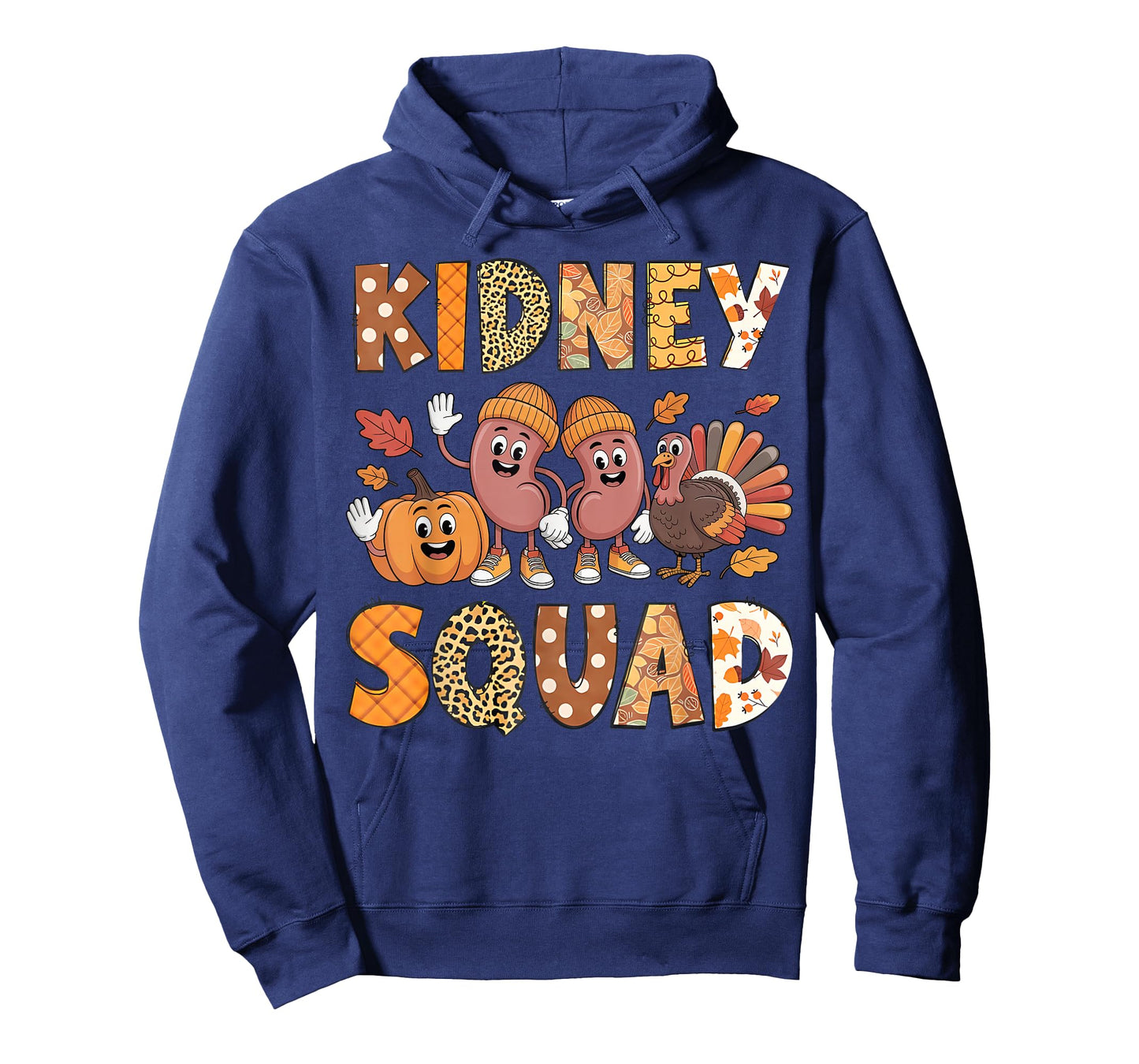 Kidney Squad Turkey Pumpkin Dialysis Nurse Thanksgiving T-Shirt