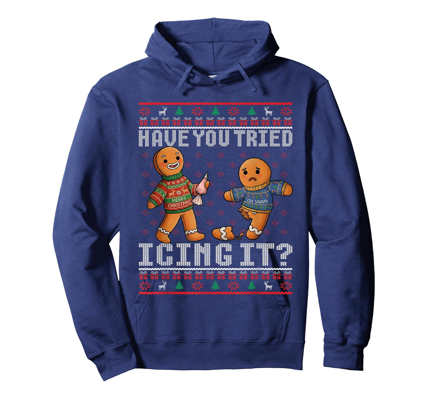 Have You Tried Icing It Ugly Christmas Gingerbread Nurse T-Shirt