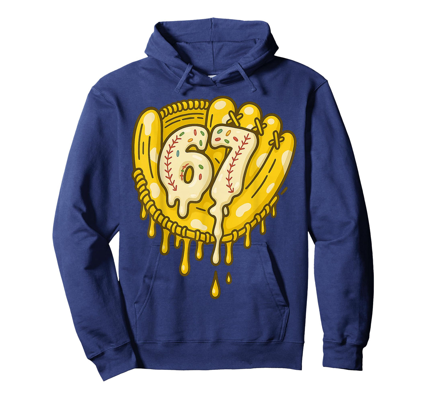 67 Ice Cream Drip Funny Six Seven Baseball T-Shirt