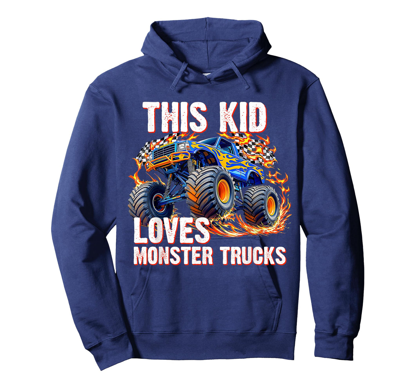 Kids This Kid Loves Monster Trucks Birthday Party Girl Boy T-Shirt