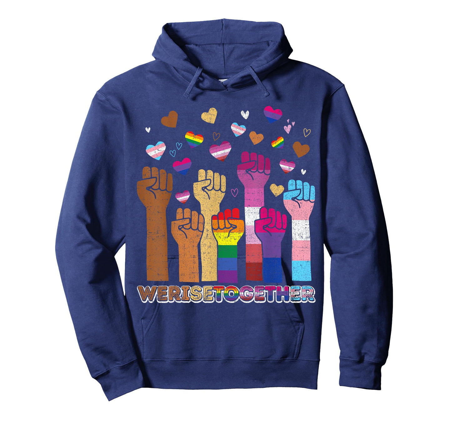 Black Pride BLM LGBT Raised Fist Equality - Apparel Meaning T-Shirt