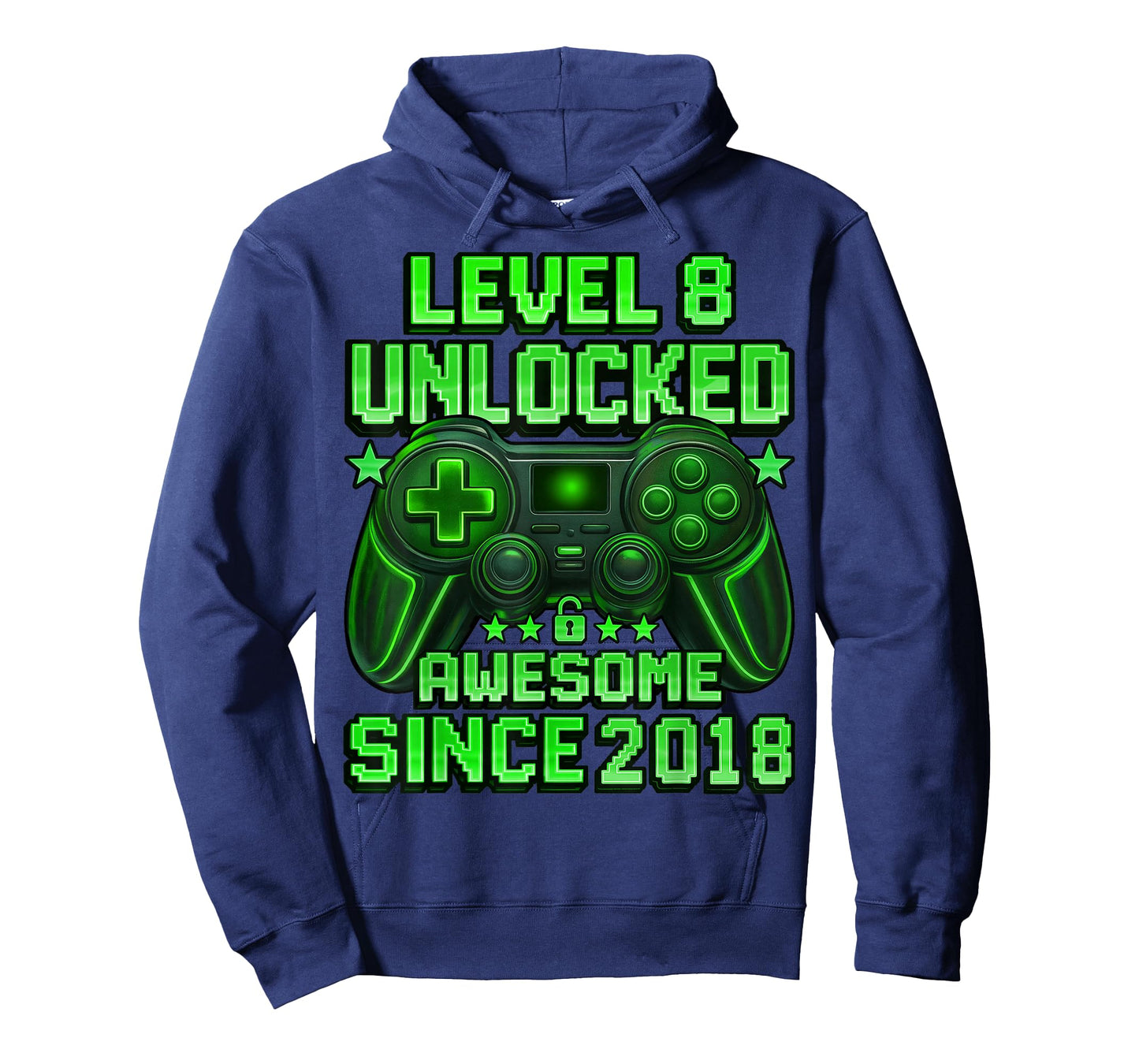 Level 8 Unlocked 8 Year Old Gifts for Boys 8th Birthday Boy T-Shirt