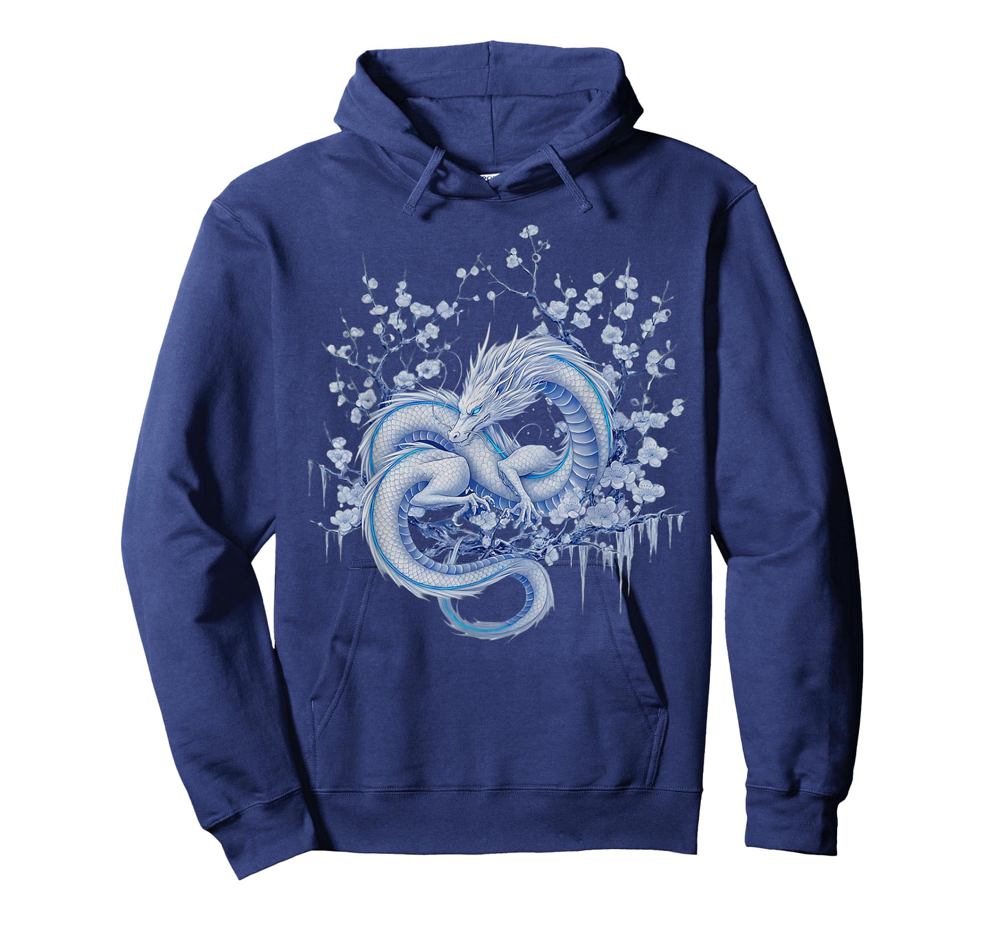 Japanese Dragon Winter Asian Cherry Blossoms Winter Dragon T-Shirt