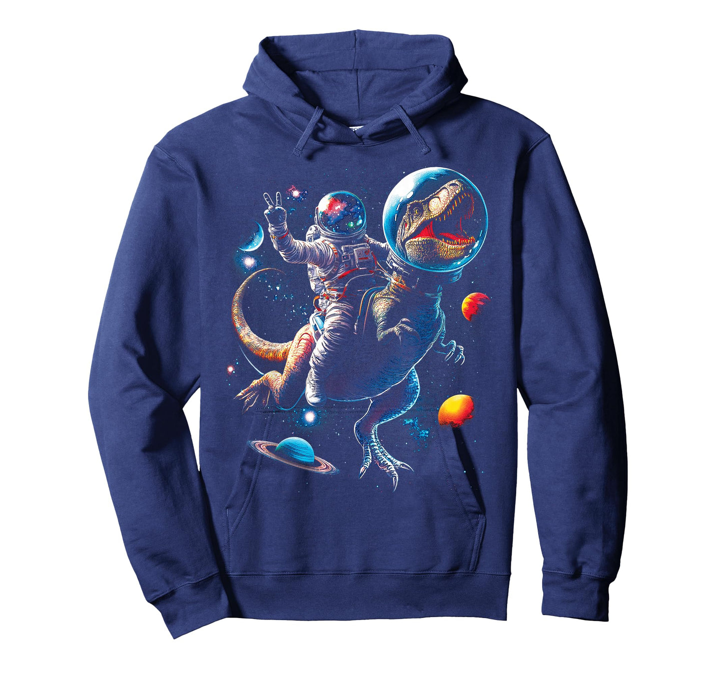 Astronaut Dinosaur T Rex Outer Space Science Galaxy Universe T-Shirt