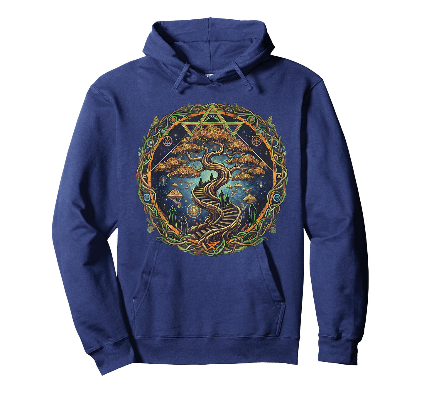 Psychedelic Bonsai Stairway Mindful Art Design T-Shirt