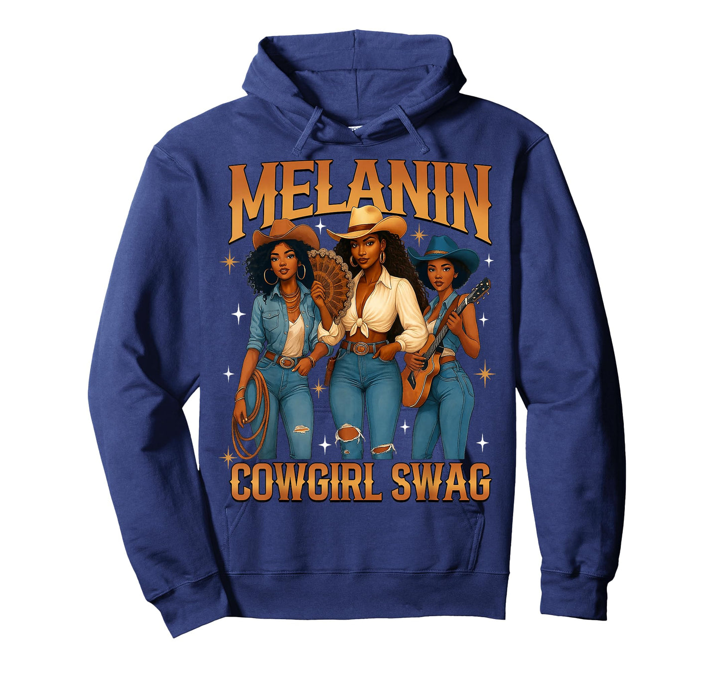 Melanin Black Cowgirl Magic Western Juneteenth Black History T-Shirt