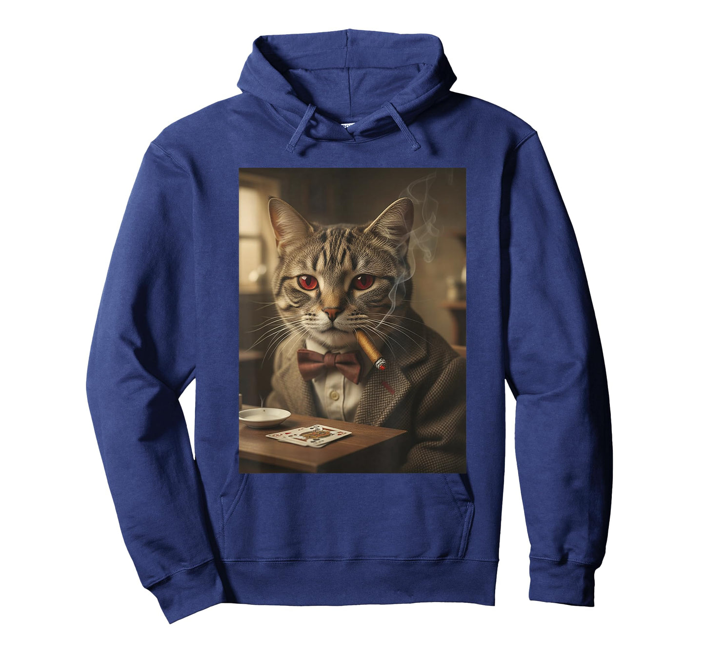 Cool Retro Cat Smoking Cigar Classy Cat Gangster Kitty Meme T-Shirt