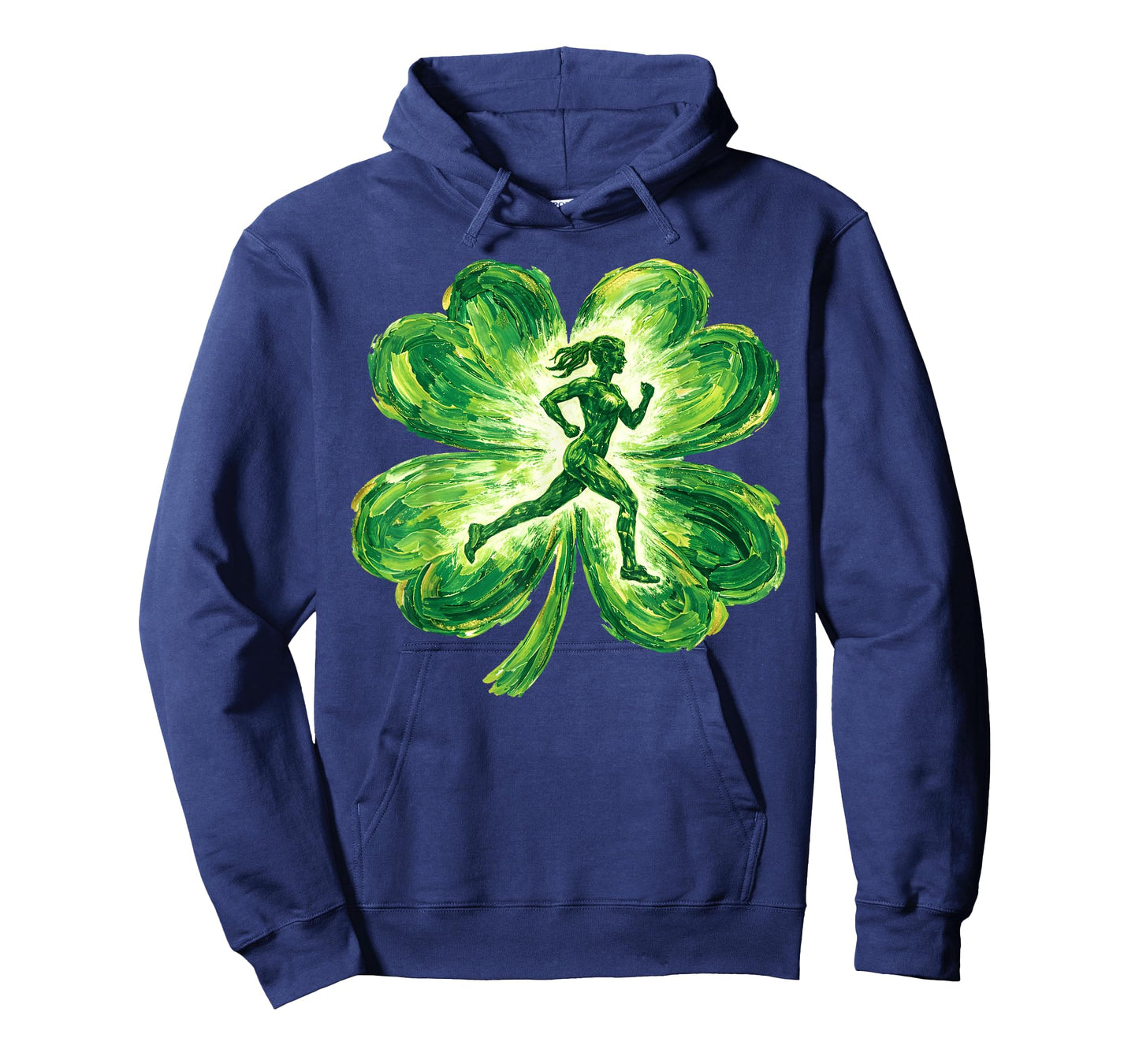 St Patricks Day Running Irish Shamrock Track Field Runner T-Shirt
