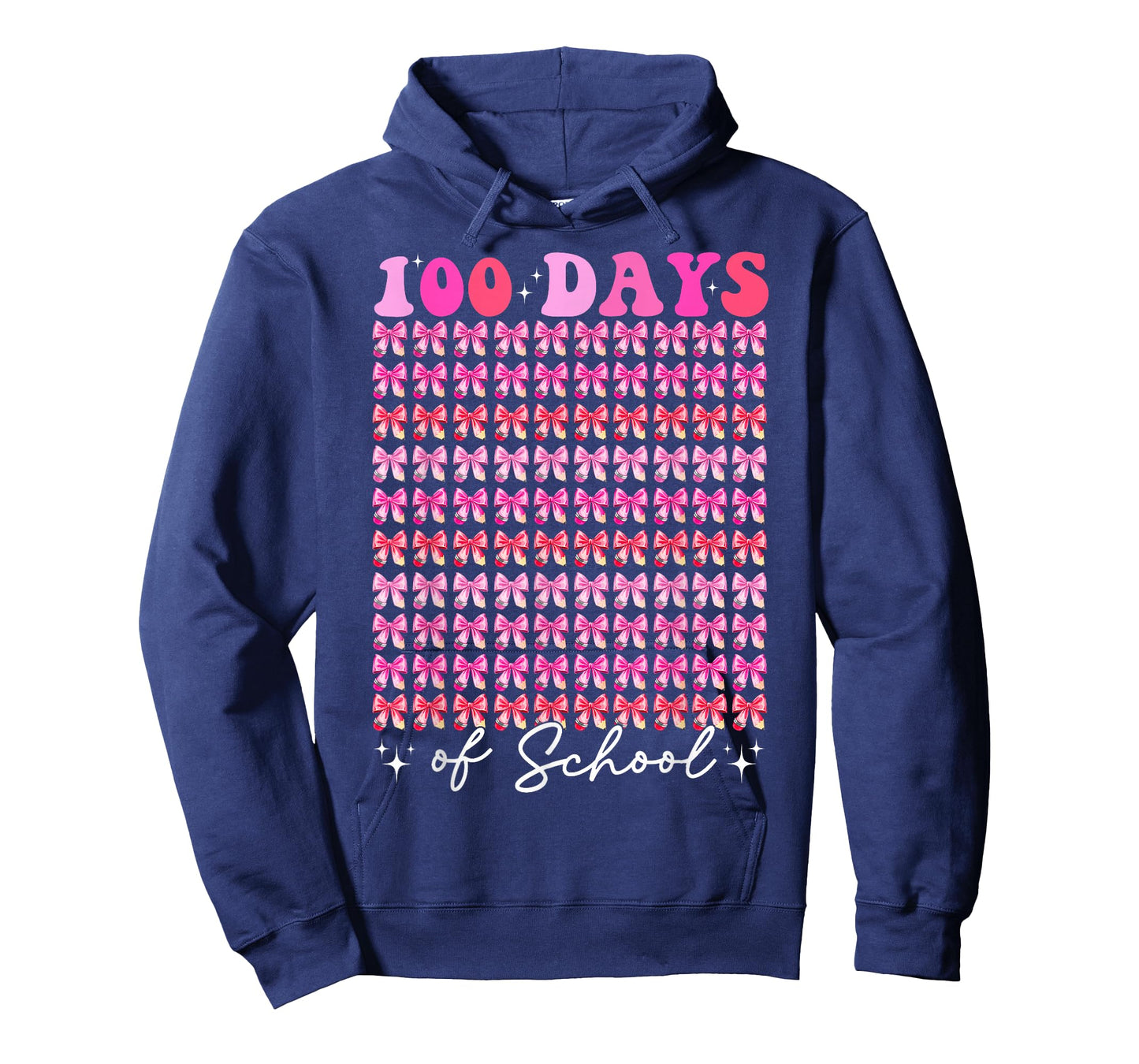 Coquette Bow 100th Day of School 100 Days Girls Teachers T-Shirt