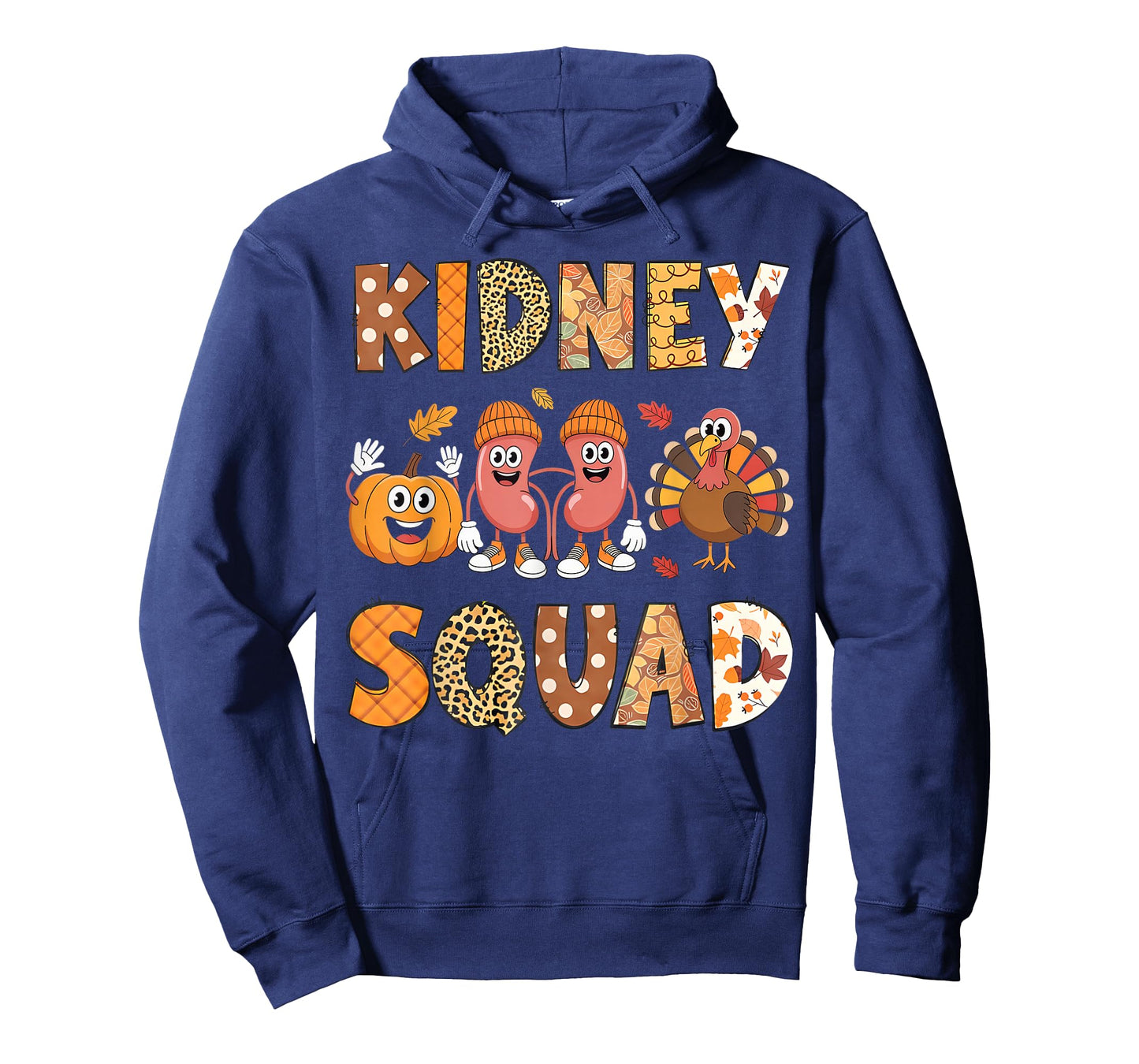 Kidney Squad Turkey Pumpkin Dialysis Nurse Thanksgiving T-Shirt