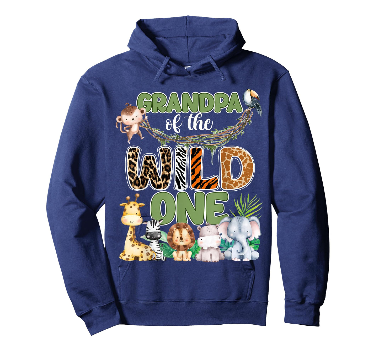 Grandpa of The Wild One 1St Birthday Family Safari Jungle T-Shirt