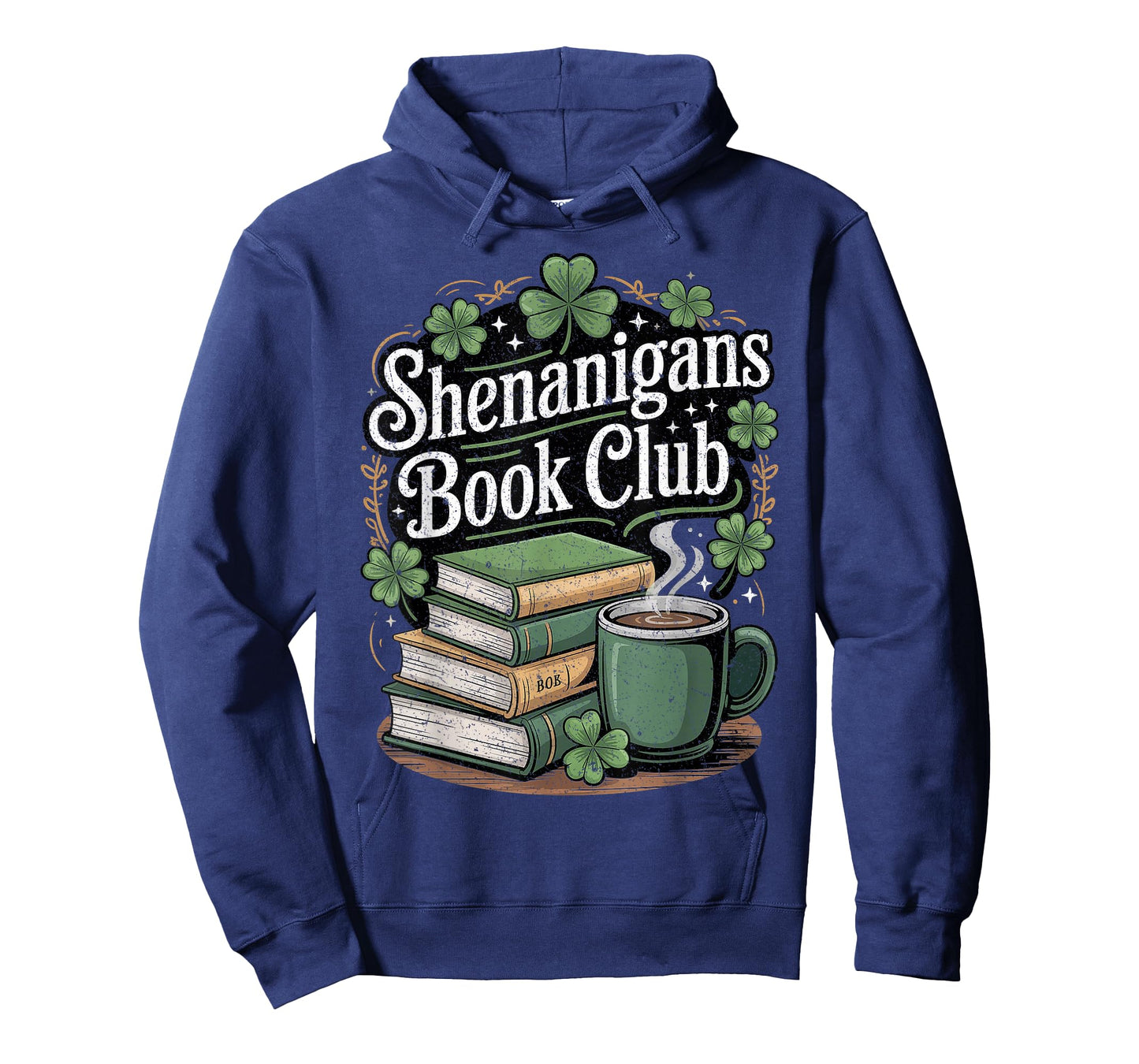 Shenanigans Shamrock Womens Reader Book Club St Patricks Day T-Shirt
