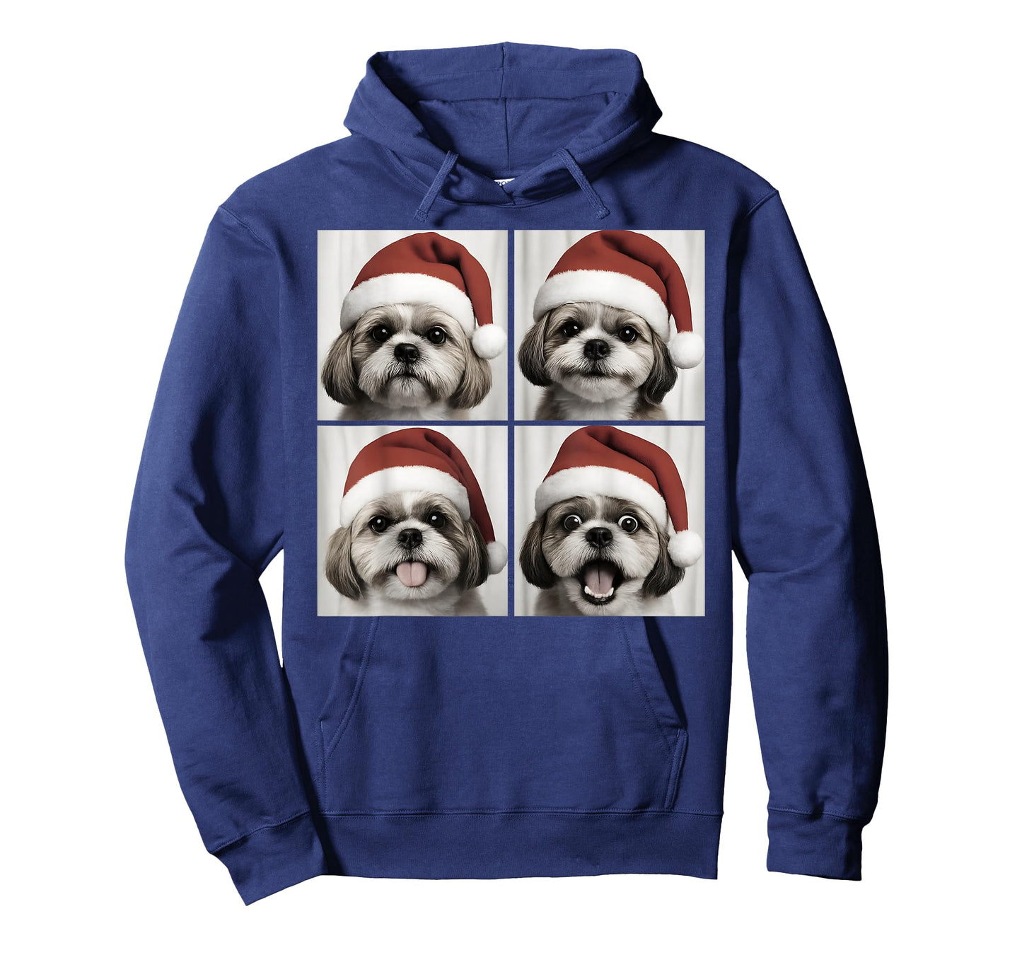 Funny Christmas Shih Tzu Santa Dog Lover Photo Booth T-Shirt
