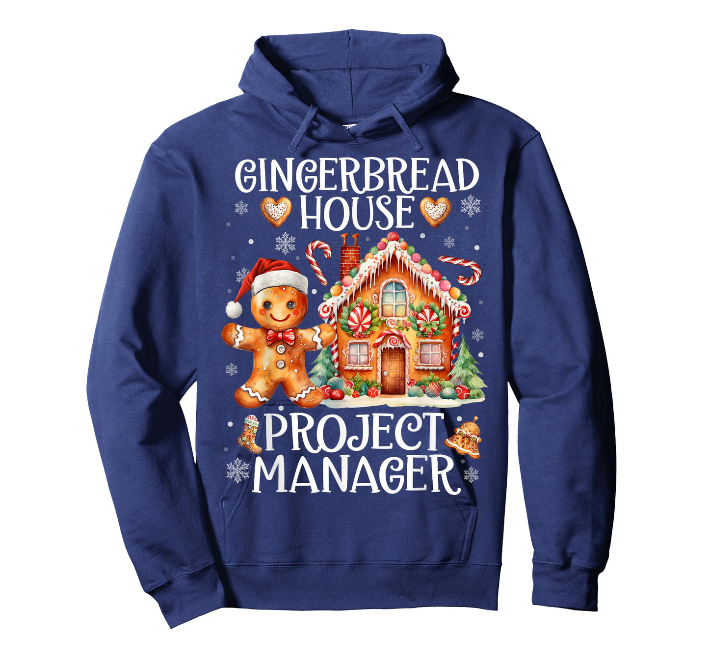 Gingerbread House Project Manager Cookie Christmas Pajamas T-Shirt