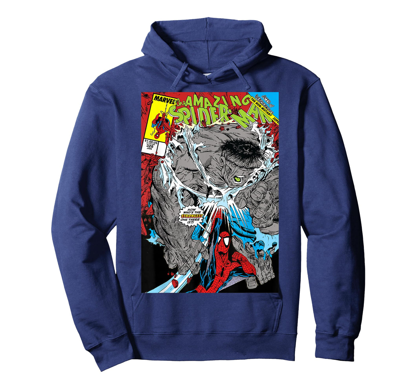 Marvel Comics Spider-Man vs. Hulk Action-Packed Artwork T-Shirt