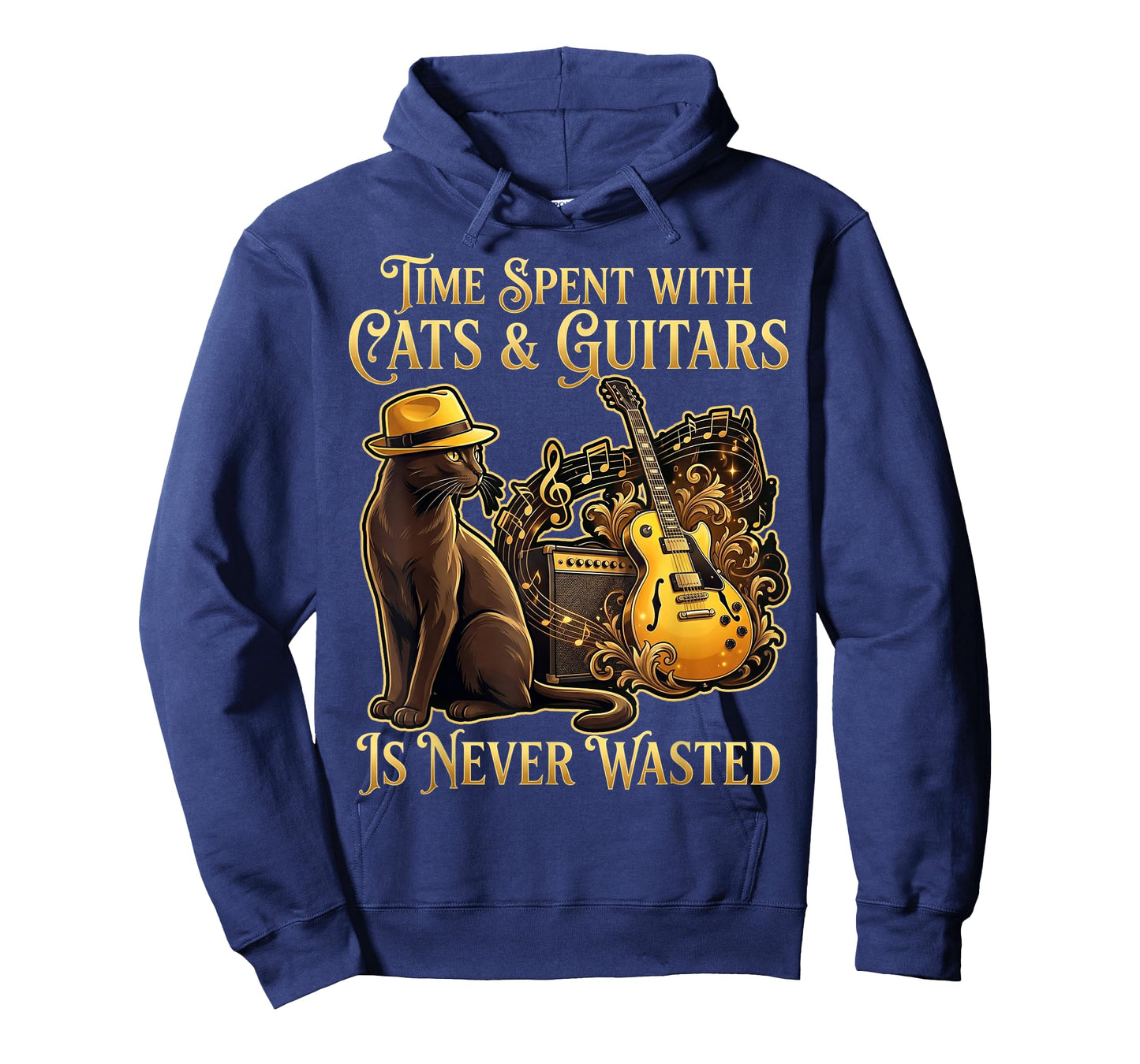 Guitarist Time Spent with Cats and Guitars is Never Wasted T-Shirt