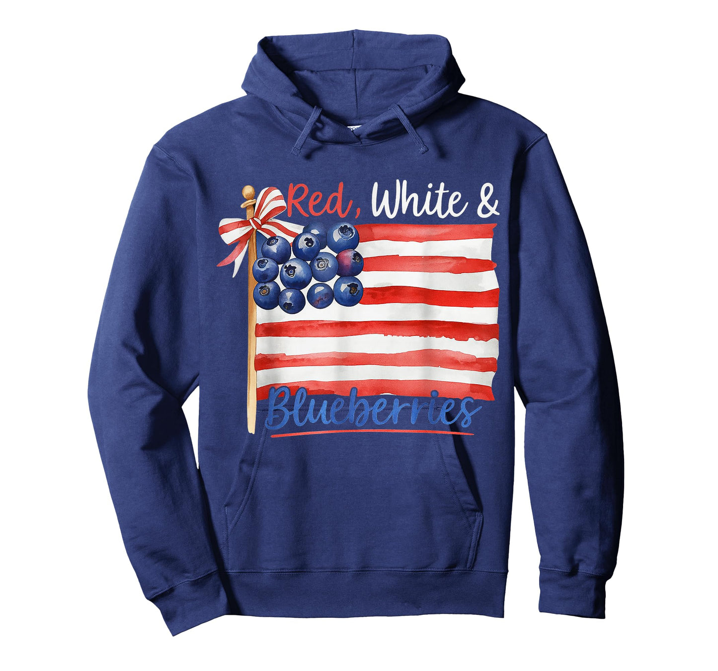 Red White and Blueberries Patriotic USA Funny Design T-Shirt