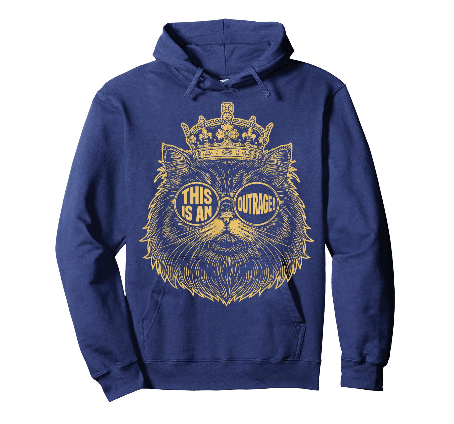 This is an Outrage Funny Princess Cat Donut Gold Womens Mens T-Shirt