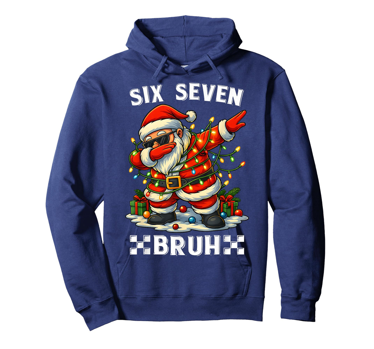 67 Six Seven Bruh Funny Christmas Dabbing Santa 6 7 Meme T-Shirt
