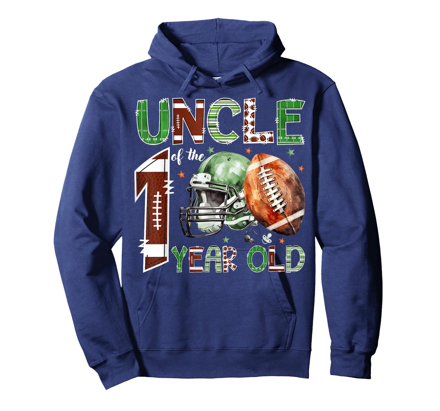 Uncle of The 1 Year Old Football Lover 1st Birthday Boy T-Shirt