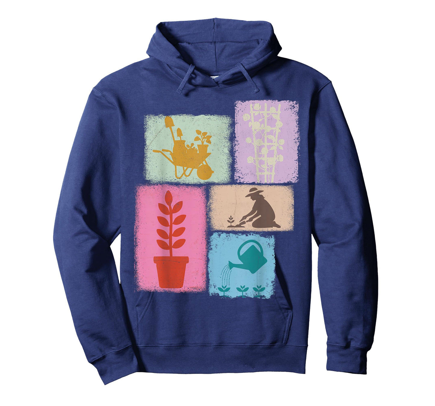 Gardener Vintage Collage Gardening Women Florist T-Shirt
