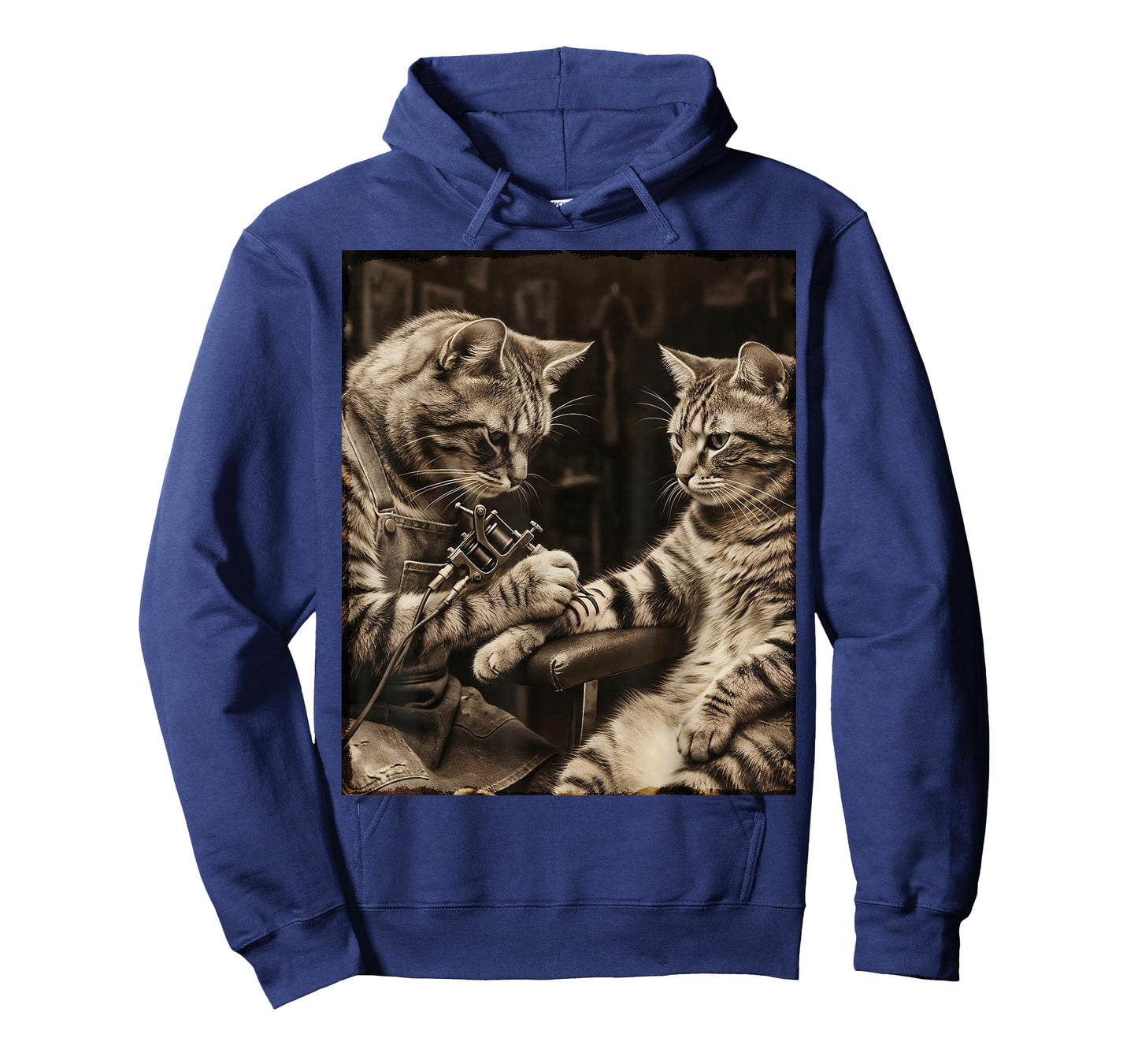 Cat Tattooing Cat Funny Meme Inked Kitty Humor Tattoo Artist T-Shirt