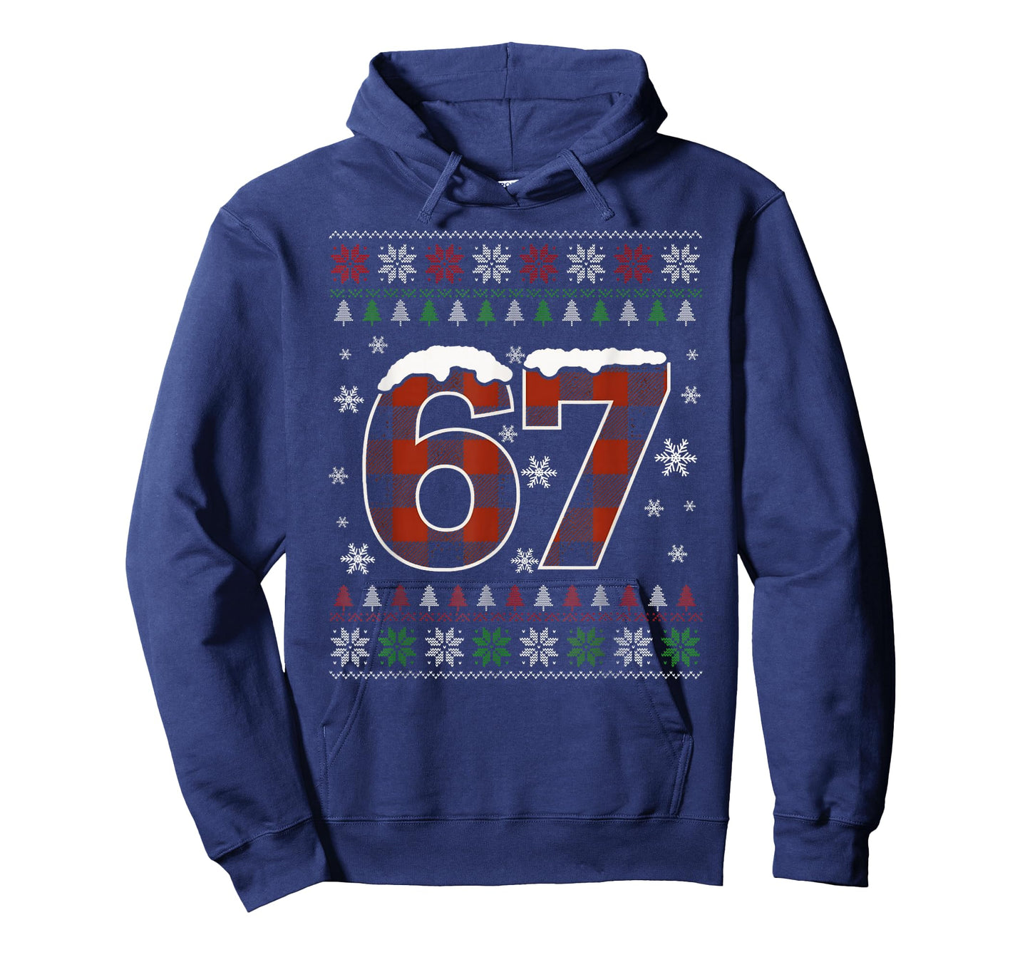 Funny 67 Six Seven Meme Brainrot Cringe Christmas Pajamas T-Shirt