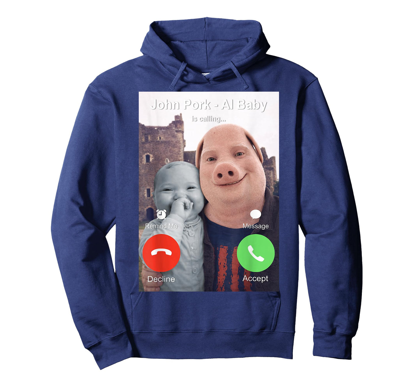 Funny John Pork and AI Baby is Calling Brainrot Meme T-Shirt