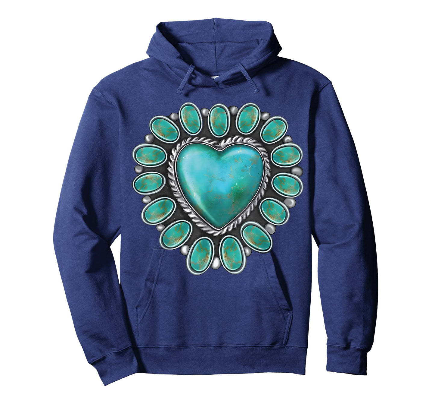 Funny Western Turquoise Heart Cowgirl Boho T-Shirt