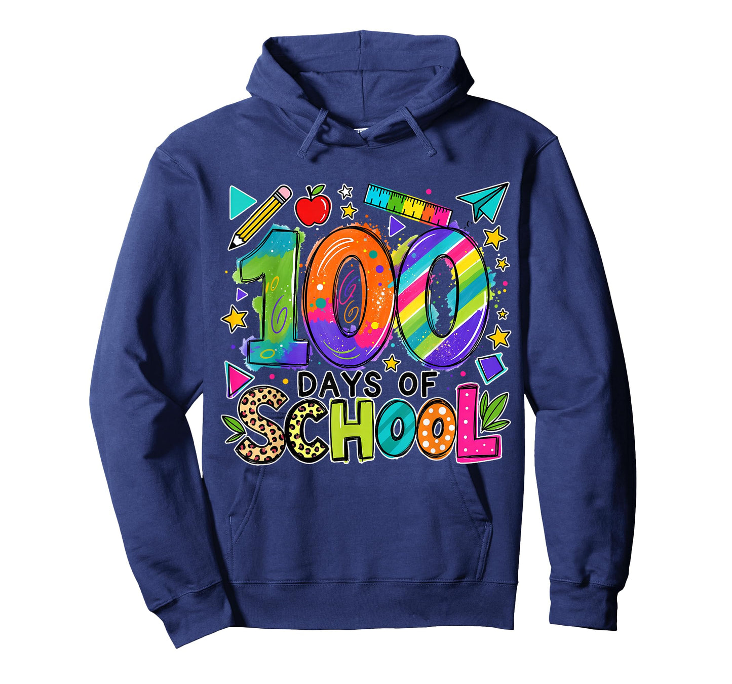 100 Days of School Teacher Kids Cute Happy 100th Days School T-Shirt