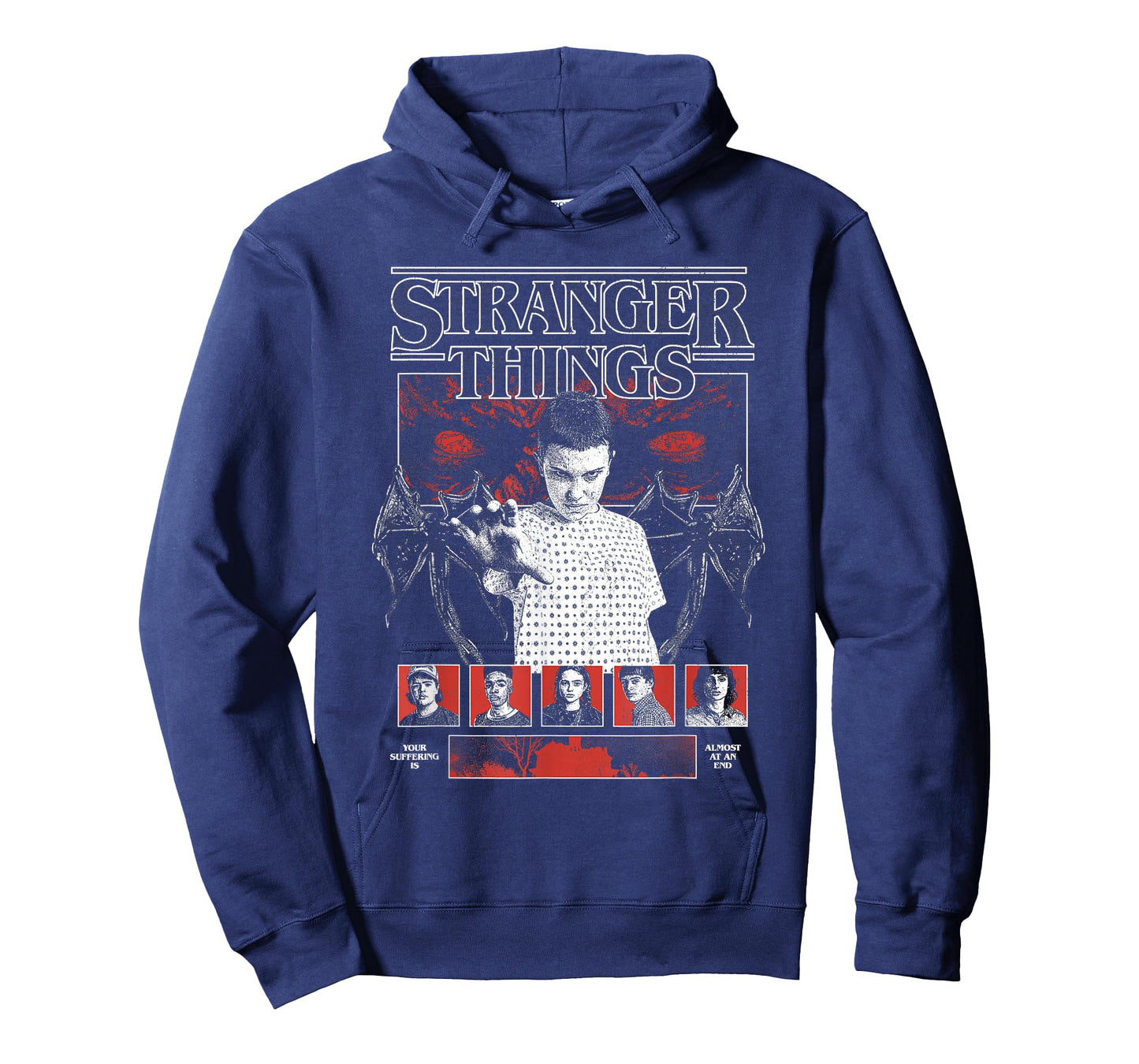Stranger Things Eleven and Main Cast Collage T-Shirt