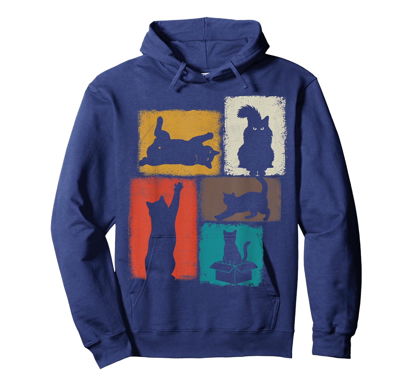 Cat Owner Vintage Collage Dad Mom Cats Lover T-Shirt
